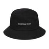 CUSTOM TEXT - Denim bucket hat