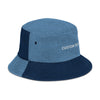 CUSTOM TEXT - Denim bucket hat