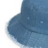 ANSIOSA - Distressed denim bucket hat
