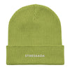 STRESSADA - Organic ribbed beanie