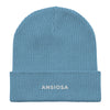 ANSIOSA - Organic ribbed beanie