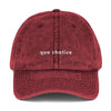 que chatice - Washed-Out hat