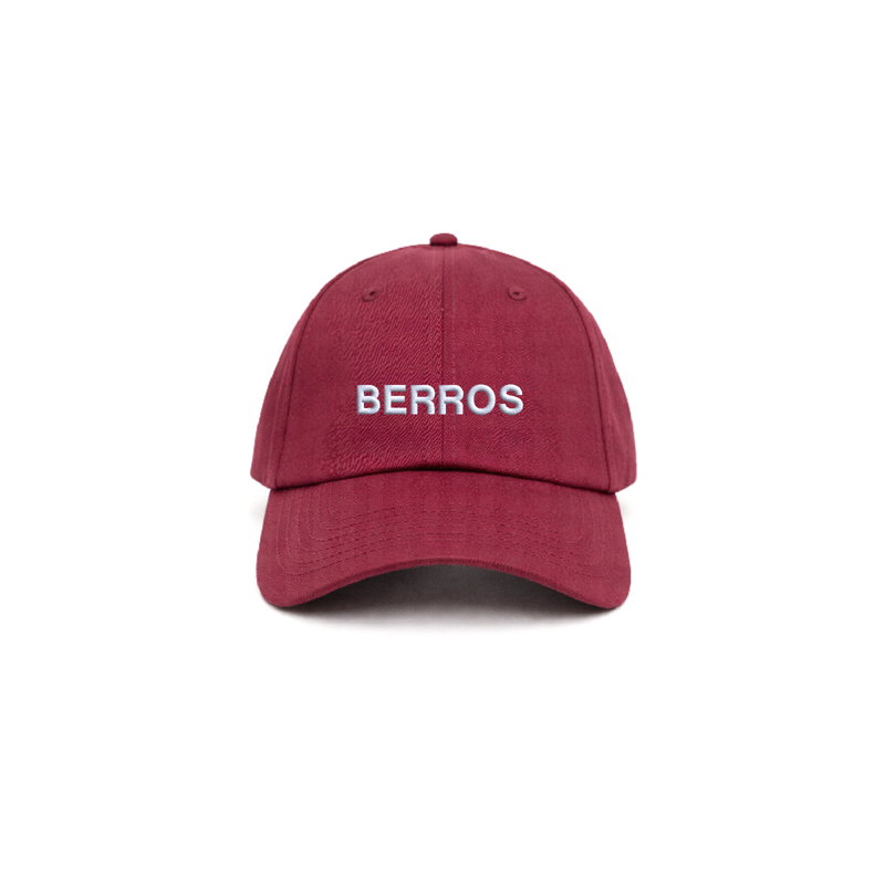 Chapeu burgundy com bordado berros da cavillator