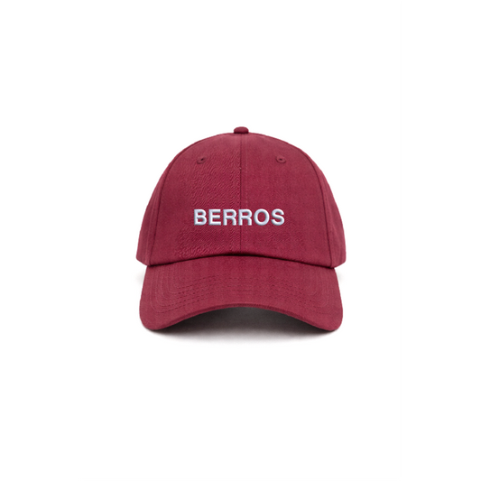 Chapeu burgundy com bordado berros da cavillator
