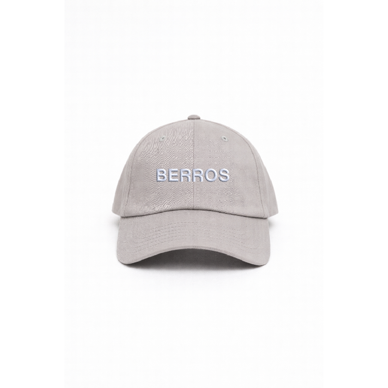 Chapeu light grey com bordado berros da cavillator