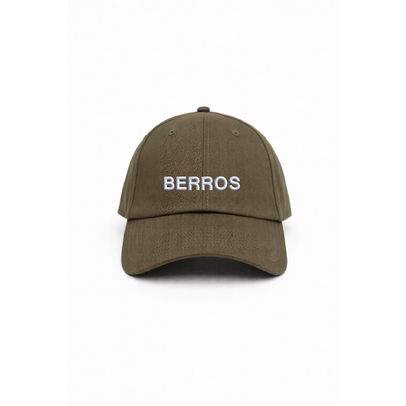 Chapeu olive green com bordado berros da cavillator