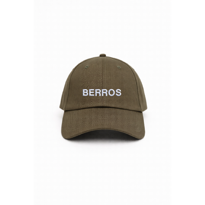 Chapeu olive green com bordado berros da cavillator
