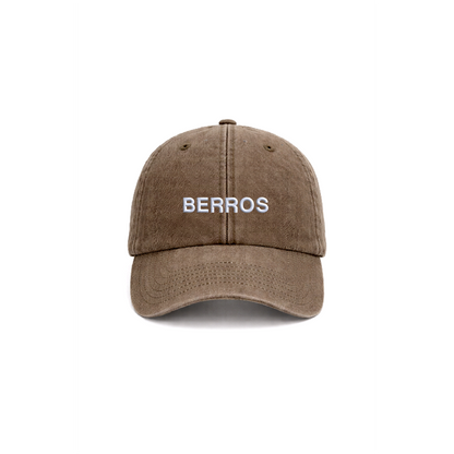 Chapeu vintage brown com bordado berros da cavillator
