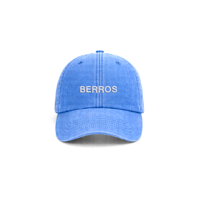 Chapeu vintage cornflower com bordado berros da cavillator