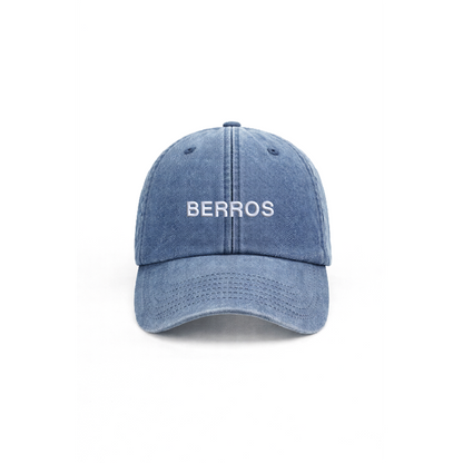Chapeu vintage light denim com bordado berros da cavillator