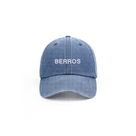 Chapeu vintage light denim com bordado berros da cavillator