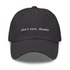 don't care, thanks - Classic hat