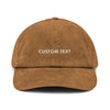 CUSTOM TEXT - Corduroy hat