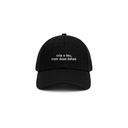Chapeu black personalizado com bordado em duas linhas da cavillator