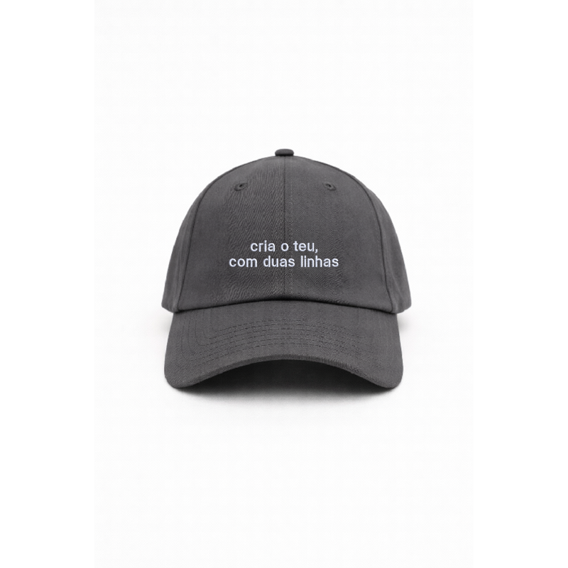 Chapeu grey personalizado com bordado em duas linhas da cavillator