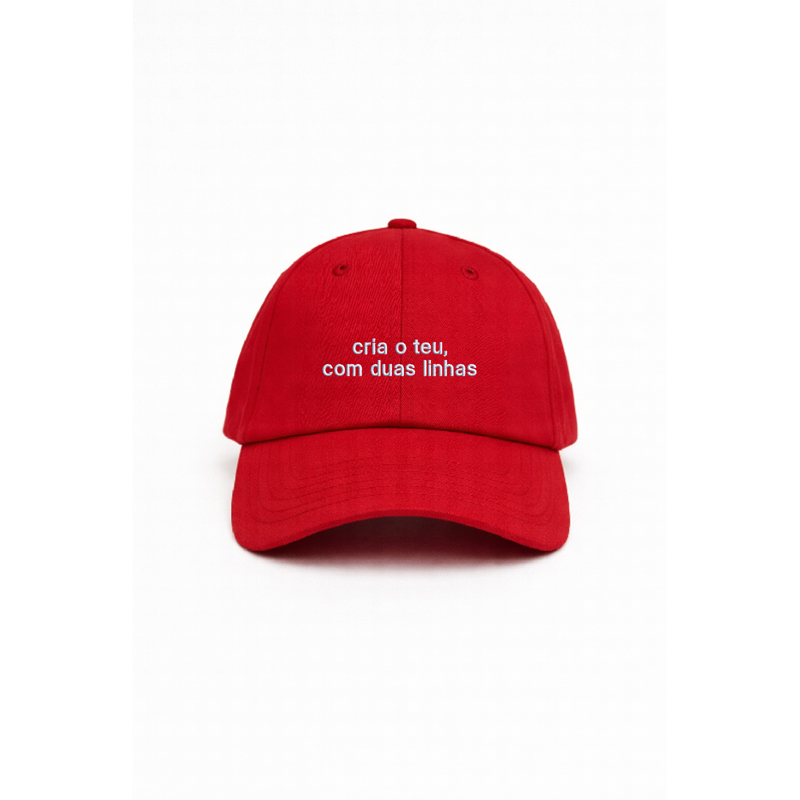 Chapeu red personalizado com bordado em duas linhas da cavillator