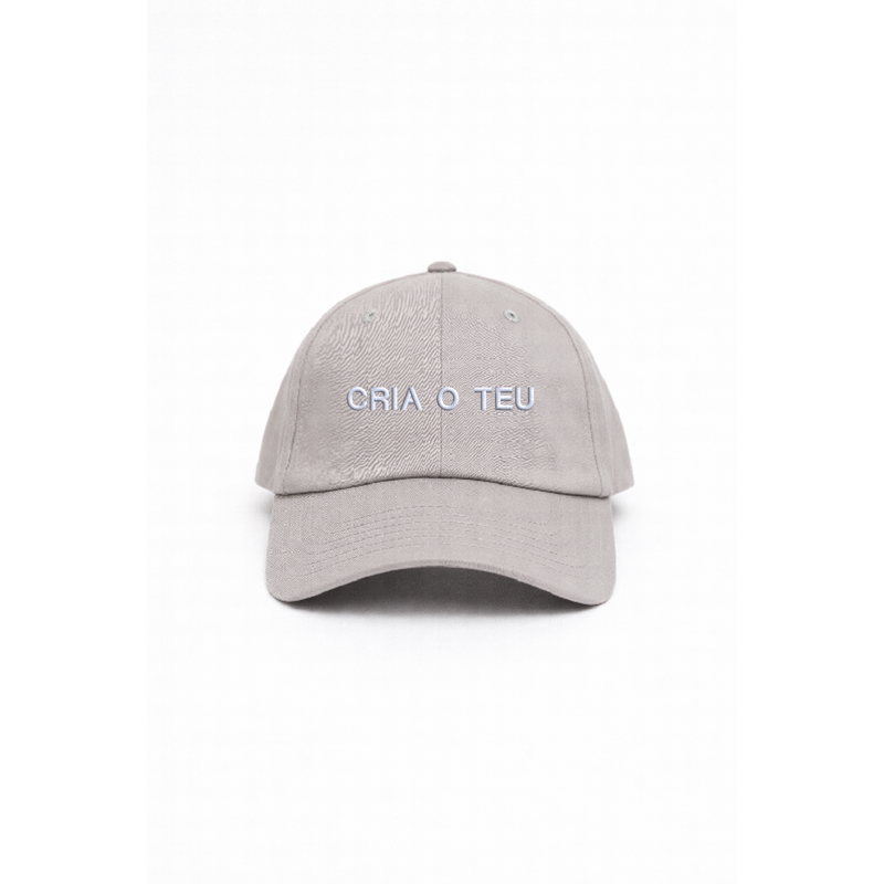 Chapeu light grey personalizado com bordado da cavillator