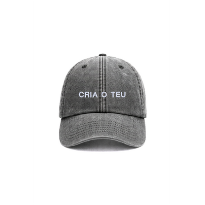 Chapeu vintage black personalizado com bordado da cavillator