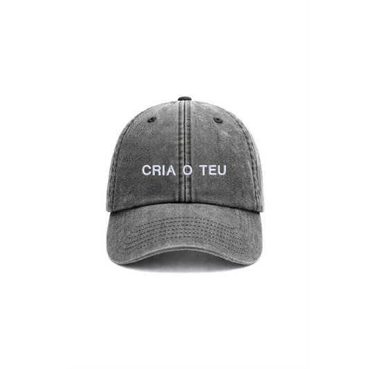 Chapeu vintage black personalizado com bordado da cavillator