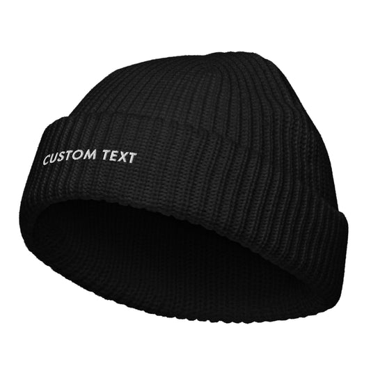 CUSTOM TEXT - Fisherman beanie