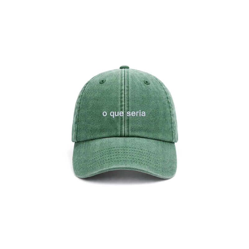 Chapeu vintage bottle green com bordado o que seria da cavillator