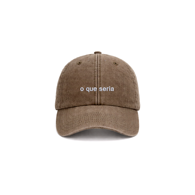 Chapeu vintage brown com bordado o que seria da cavillator