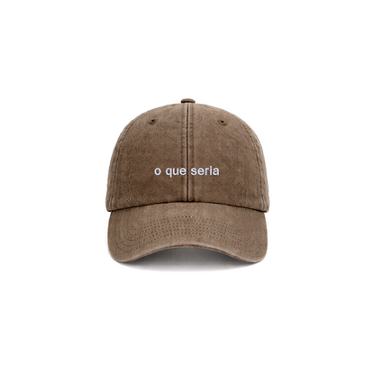 Chapeu vintage brown com bordado o que seria da cavillator