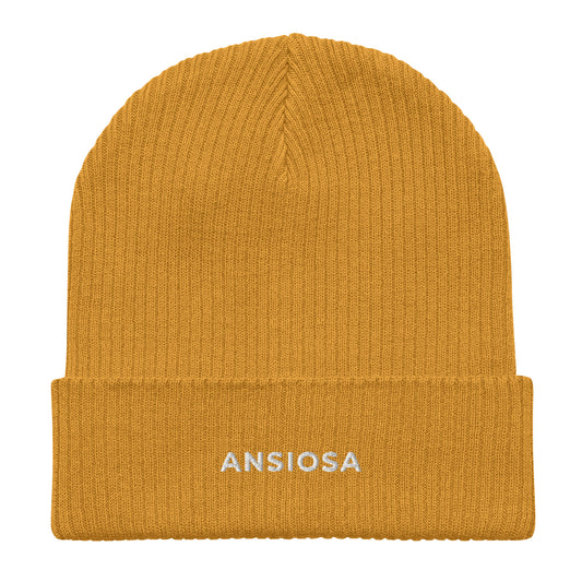 ANSIOSA - Organic ribbed beanie