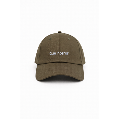 Chapeu olive green com bordado que horror da cavillator