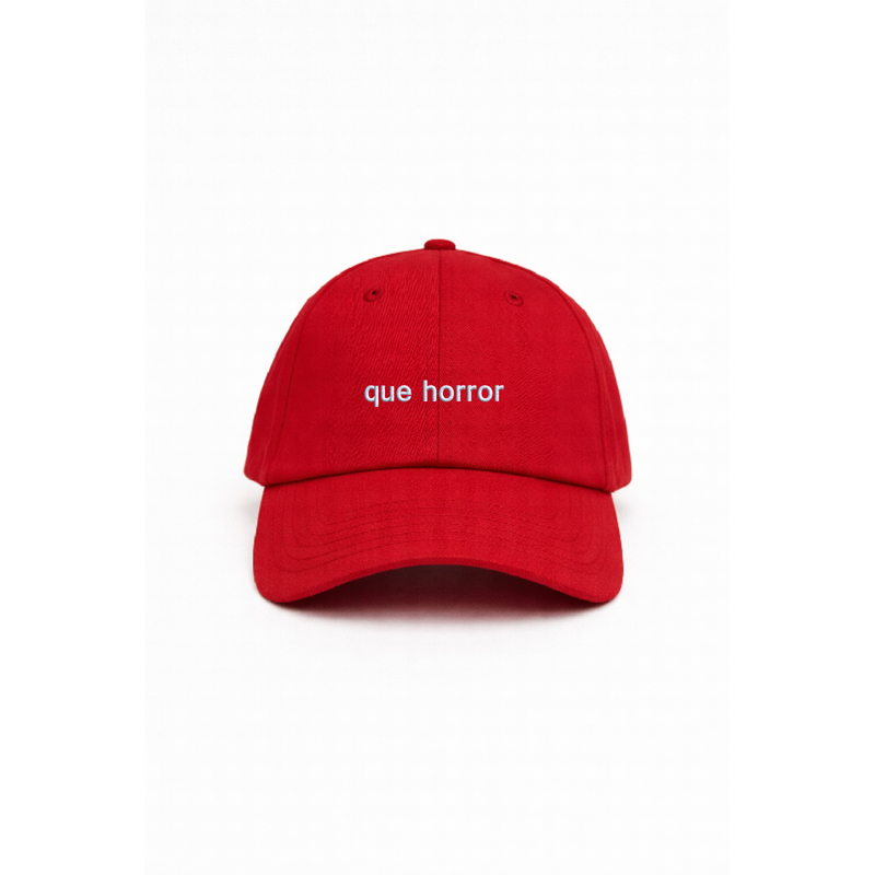 Chapeu red com bordado que horror da cavillator