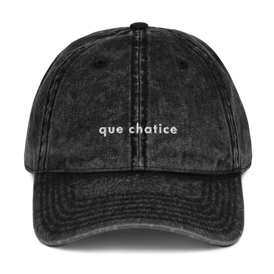 que chatice - Washed-Out hat